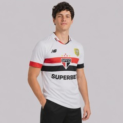 Camisa do São Paulo I 24/25 Com Patrocínio Pacth Copa do Brasil 2023 New Balance Masculina - Foto 2
