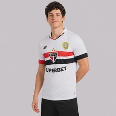 Camisa do São Paulo I 24/25 Com Patrocínio Pacth Copa do Brasil 2023 New Balance Masculina - Foto 3