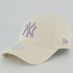 Boné New Era New York Yankees MLB Mettalic Logo 940 Feminino - Foto 1