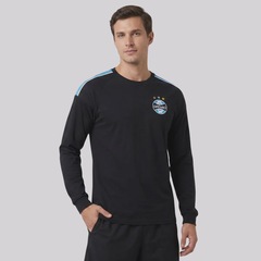 Camisa Grêmio Manga Longa Masculina - Foto 2