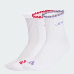 Kit Meias Cano Médio adidas com 3 Pares Feminino - Foto 2