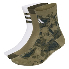Kit Meias adidas Estampa Camuflada com 3 Pares Infantil - Foto 1