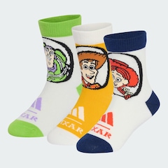 Kit Meias adidas Pixar Toy Story com 3 Pares Infantil - Foto 1