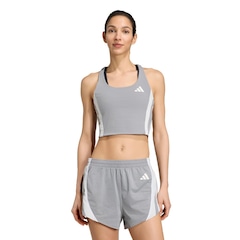Top Cropped de Corrida adidas Adizero Archive Feminino - Foto 1
