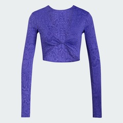 Camiseta Manga Longa adidas PrimeLift Workout Snake Twist Reversible Feminina - Foto 2