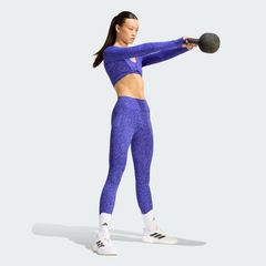 Camiseta Manga Longa adidas PrimeLift Workout Snake Twist Reversible Feminina - Foto 4