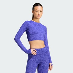 Camiseta Manga Longa adidas PrimeLift Workout Snake Twist Reversible Feminina - Foto 7