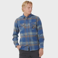 Camisa Rip Curl Search Wool Light Navy Importada - Masculina - Foto 2