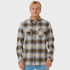 Camisa Rip Curl Count Flannel Brown Blue Importada - Masculina - Foto 2