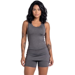 Macaquinho Short Saia Vekyo - Feminino - Foto 1