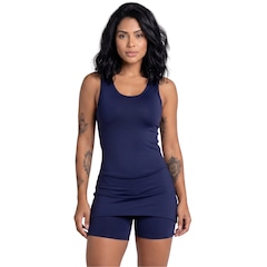 Macaquinho Short Saia Vekyo - Feminino - Foto 1