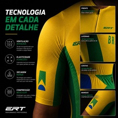 Camisa Ciclismo ERT New Elite Brasil 2.0 - Unissex - Foto 2