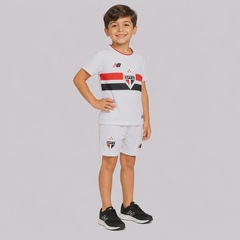 Kit Uniforme de Futebol do São Paulo I 26/27 New Balance Infantil - Foto 2