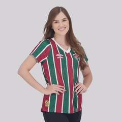 Camisa do Fluminense I 24/25 21 J. Arias Umbro Feminina - Foto 3