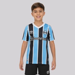 Camisa do Grêmio I 24/25 N° 10 Umbro Infantil - Foto 2