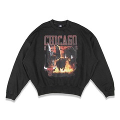 Blusão de Moletom New Era Careca Chicago Bulls NBA Masculino - Foto 1