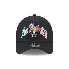 Bone New Era 9FORTY A-FRAME SNAPBACK Los Angeles Dodgers Masculino - Foto 2