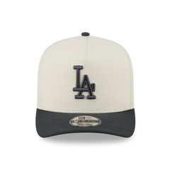 Bone New Era 9FIFTY AFRAME SNAPBACK Los Angeles Dodgers Masculino - Foto 2