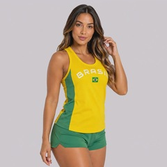 Camiseta Regata Brasil Brisa Feminina - Foto 2