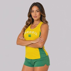 Camiseta Regata Brasil Brisa Feminina - Foto 3