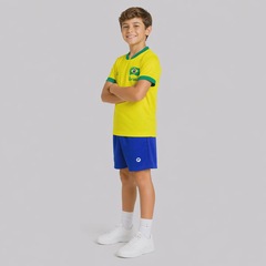 Kit Uniforme do Brasil Flag Infantil - Foto 3