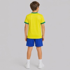 Kit Uniforme do Brasil Flag Infantil - Foto 4