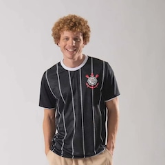 Camisa Corinthians Corinto Preta 10 Memphis Masculina - Foto 2