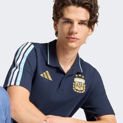 Camisa Polo Adidas Argentina DNA Masculina - Foto 5