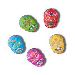 Kit Jibbitz™ Crocs Dia de Los Muertos II Pack com 5 Peças - Foto 1