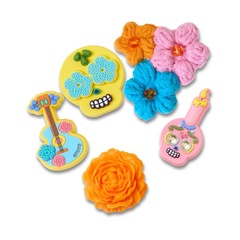 Kit Jibbitz™ Crocs Dia de Los Muertos Pack com 5 Peças - Foto 1