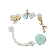 Kit Jibbitz™ Crocs Flores Delicadas Pack com 5 Peças - Foto 1