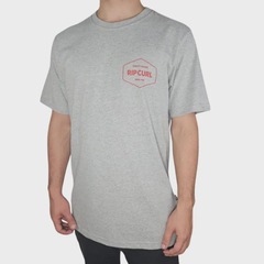 Camiseta Rip Curl Quality Goods Grey Marle - Masculina - Foto 3
