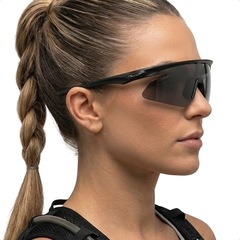 Óculos de Sol Unissex Oakley RSLV Lite Prizm Black - Foto 3