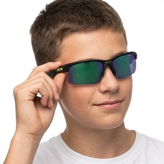 Óculos de Sol Infantil Oakley Capacitor Court Collection Prizm Road Jade - Foto 3