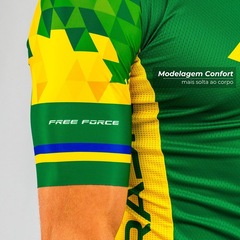 Camisa Ciclismo Free Force Basic Brasil Collection - Masculina - Foto 4