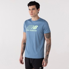 Camiseta New Balance Multi Color Performance Masculina - Foto 2