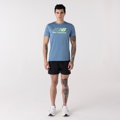 Camiseta New Balance Multi Color Performance Masculina - Foto 5