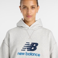 Casaco New Balance Com Capuz Athletics Logo Feminino - Foto 6