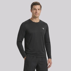 Camiseta Diadora EXC Logo Manga Longa Masculina - Foto 2