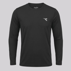 Camiseta Diadora EXC Logo Manga Longa Masculina - Foto 4