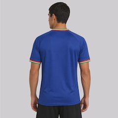 Camisa FutFanatics Itália Azzurra Masculina - Foto 4