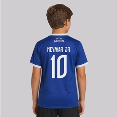Camisa FutFanatics Brasil Canarinho Infantil 10 Neymar Jr - Foto 1