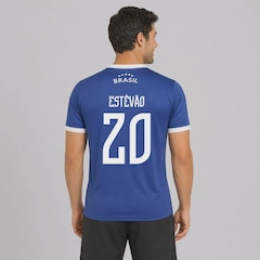 Camisa FutFanatics Brasil Canarinho 20 Estêvão Masculina - Foto 1