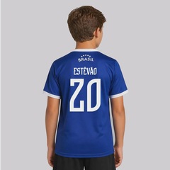 Camisa Brasil Canarinho 20 Estêvão FutFanatics Infantil - Foto 1