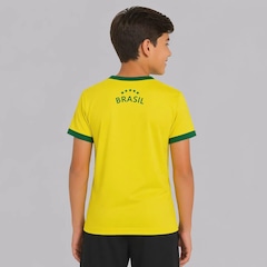 Camisa Brasil Canarinho FutFanatics Infantil - Foto 3