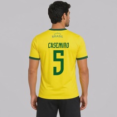 Camisa Brasil Canarinho 5 Casemiro FutFanatics Masculina - Foto 1