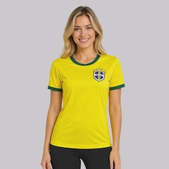 Camisa FutFanatics Brasil Canarinho Feminina - Foto 2