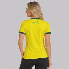 Camisa FutFanatics Brasil Canarinho Feminina - Foto 4