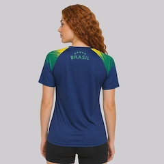 Camisa FutFanatics Brasil Raglan Feminina - Foto 3