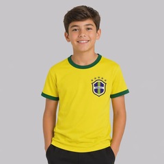 Camisa FutFanatics Brasil Canarinho 20 Estêvão Infantil - Foto 4